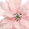 12" Velvet Poinsettia Clip – Luxe Floral Christmas Clip Accent